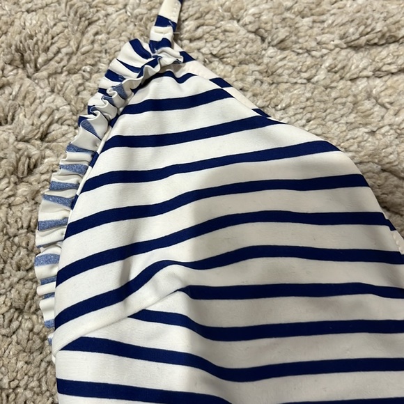 Jcrew blue and white striped one piece size 4 VGUC - Picture 2 of 5